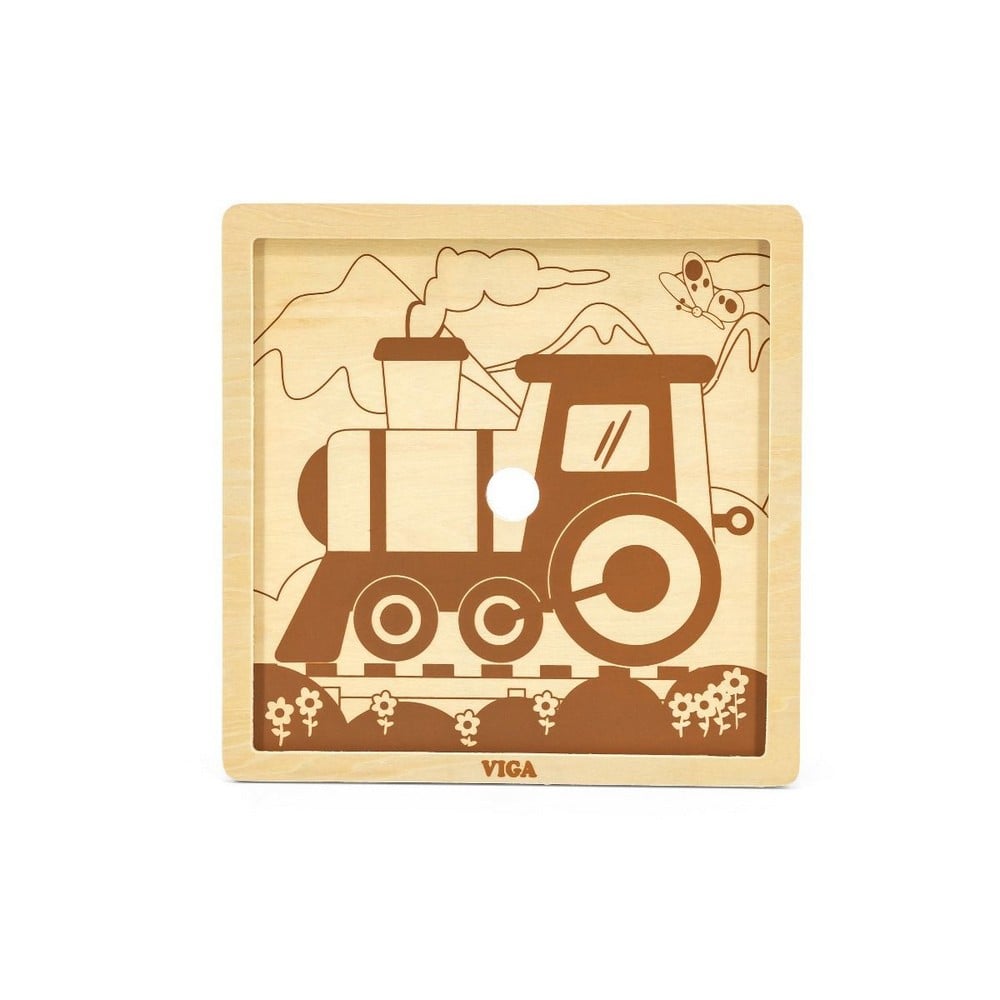 9 darabos fa puzzle, Vonat, Viga