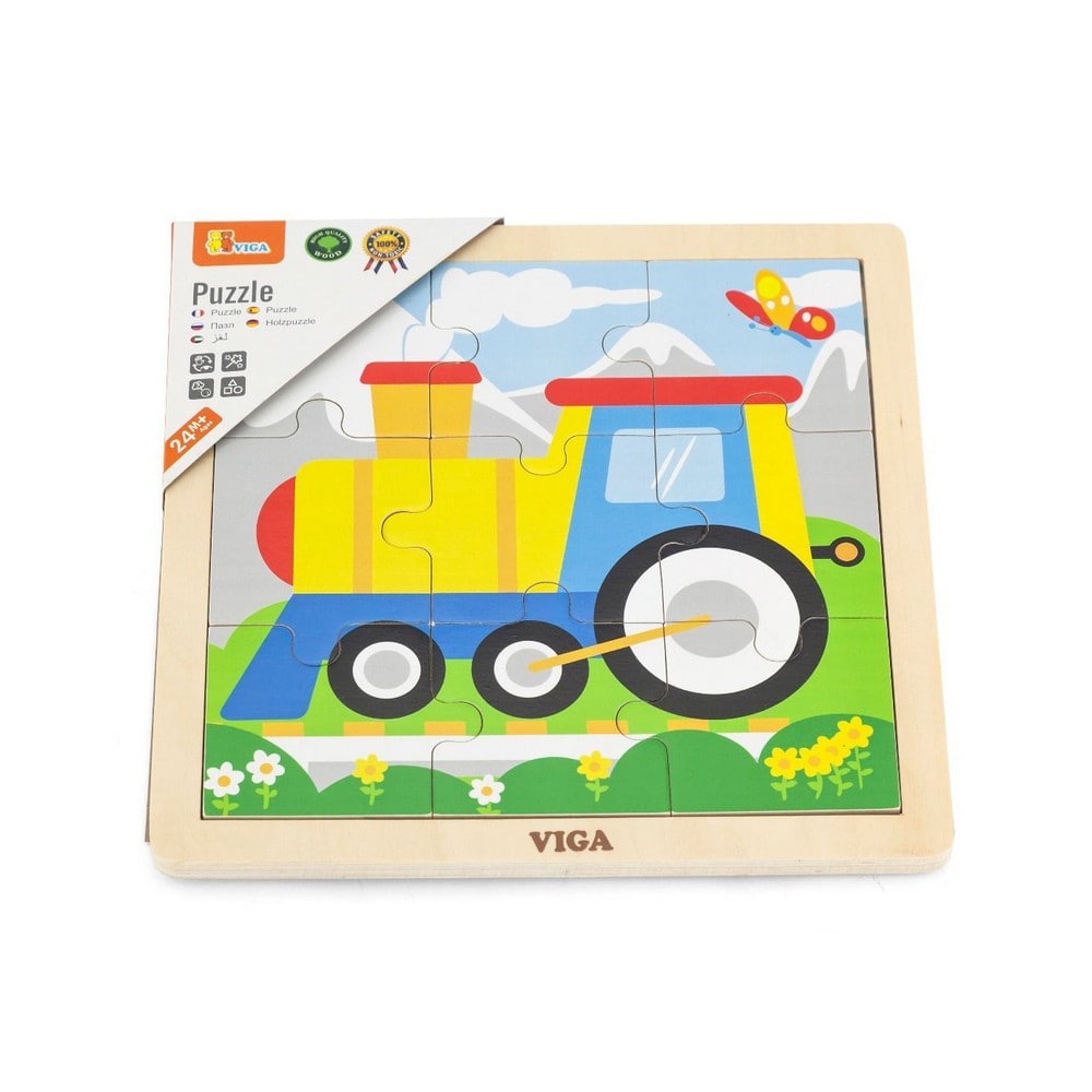 9 darabos fa puzzle, Vonat, Viga