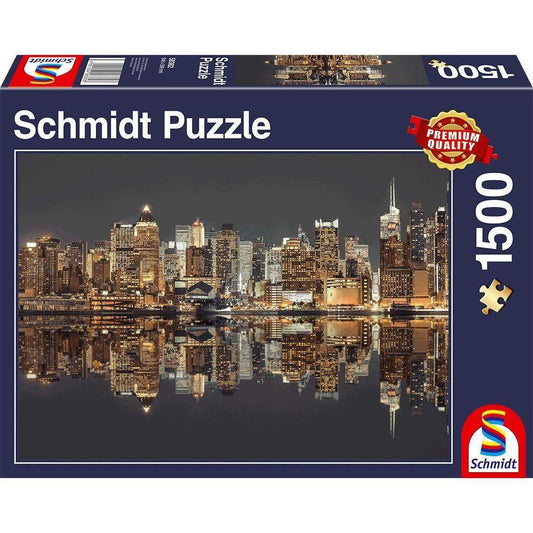 1500-as Puzzle New York Skyline at Night-Schmidt-1-Játszma.ro - A maradandó élmények boltja