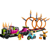 LEGO City Kaszkadőr járgány és tűzgyűrű kihívás 60357 479 darabos
