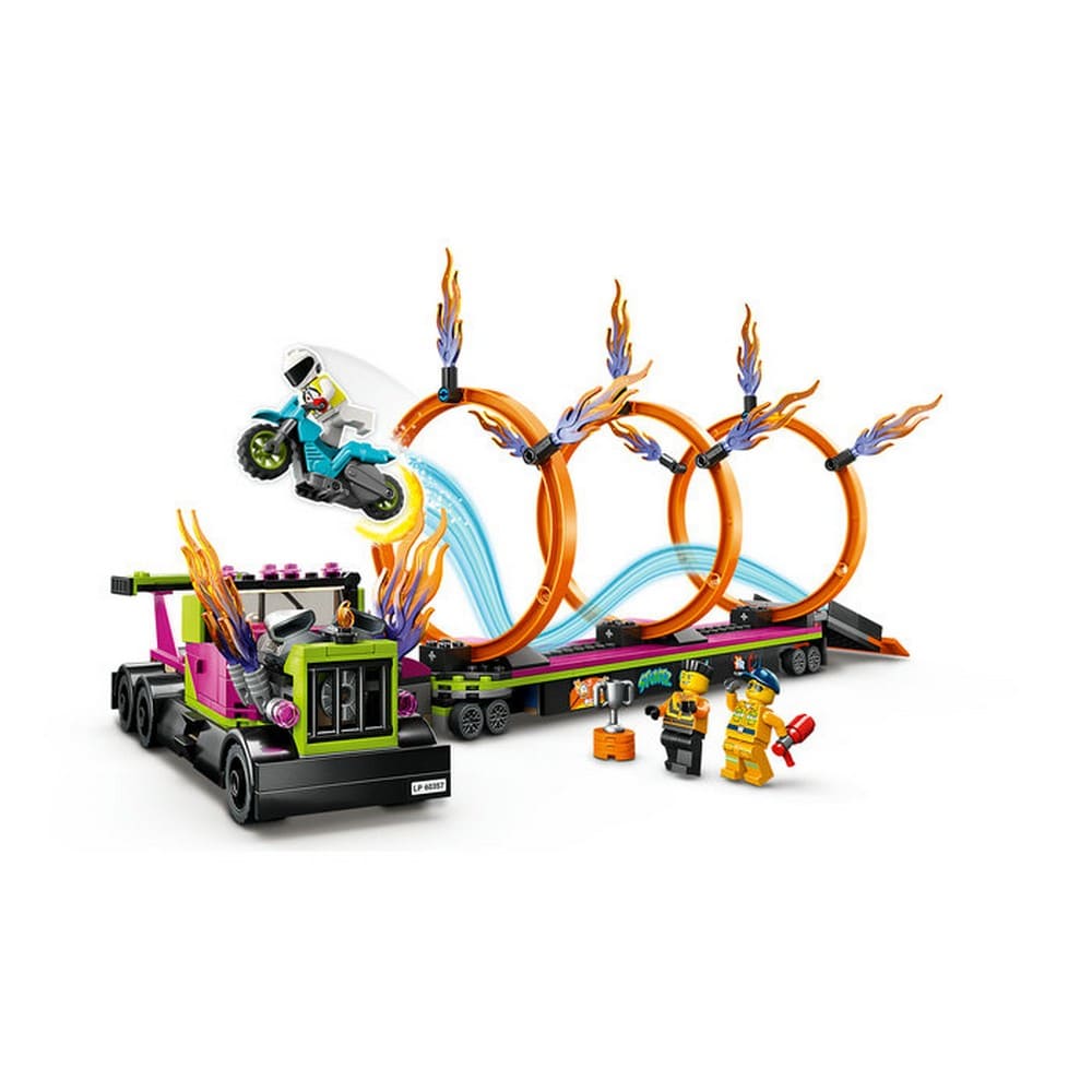 LEGO City Kaszkadőr járgány és tűzgyűrű kihívás 60357 479 darabos