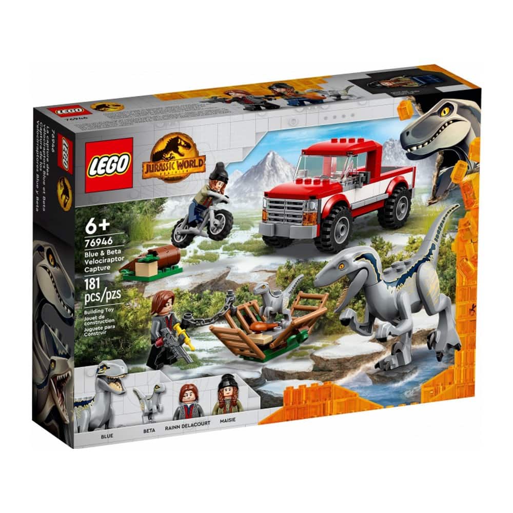 LEGO Jurassic World Kék és Béta velociraptorok elfogása 76946