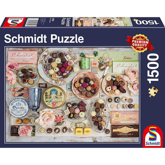 1500-as Puzzle Nostalgic Chocolates-Schmidt-1-Játszma.ro - A maradandó élmények boltja