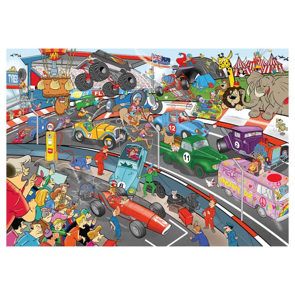 Wacky World Puzzle, 1000 darabos, Autóverseny - Játszma.ro - A maradandó élmények boltja