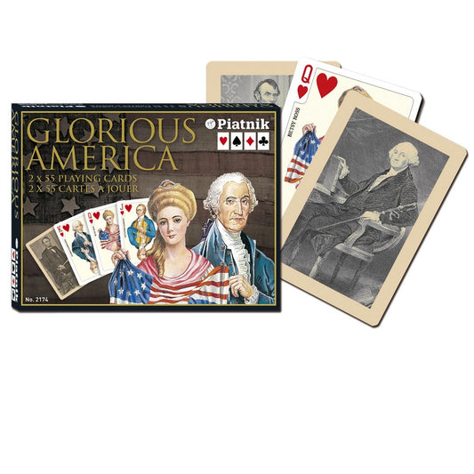 Francia kártya 2x55-ös készlet - American History (Glorious America)