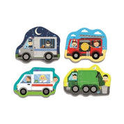 Trefl Baby 18 darabos Puzzle 4 IN 1 járművek és foglalkozások