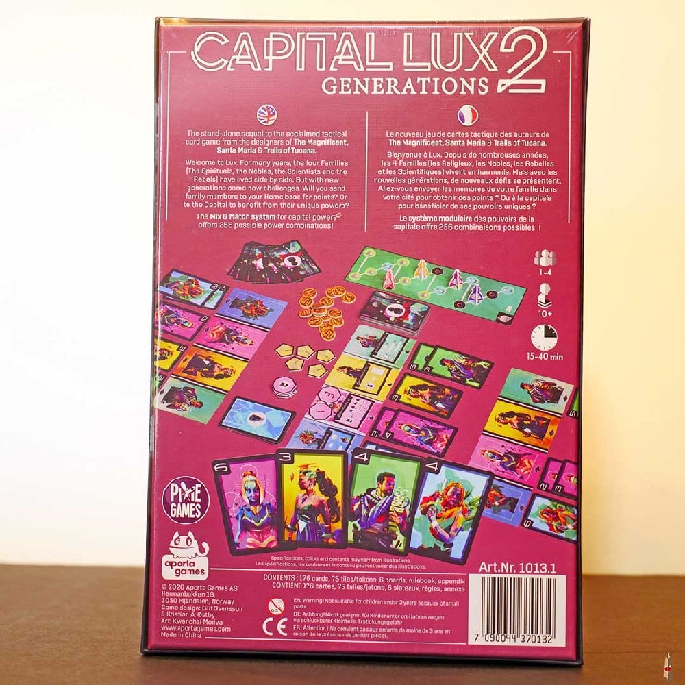 Capital Lux 2: Generations -Angol nyelvű társasjáték