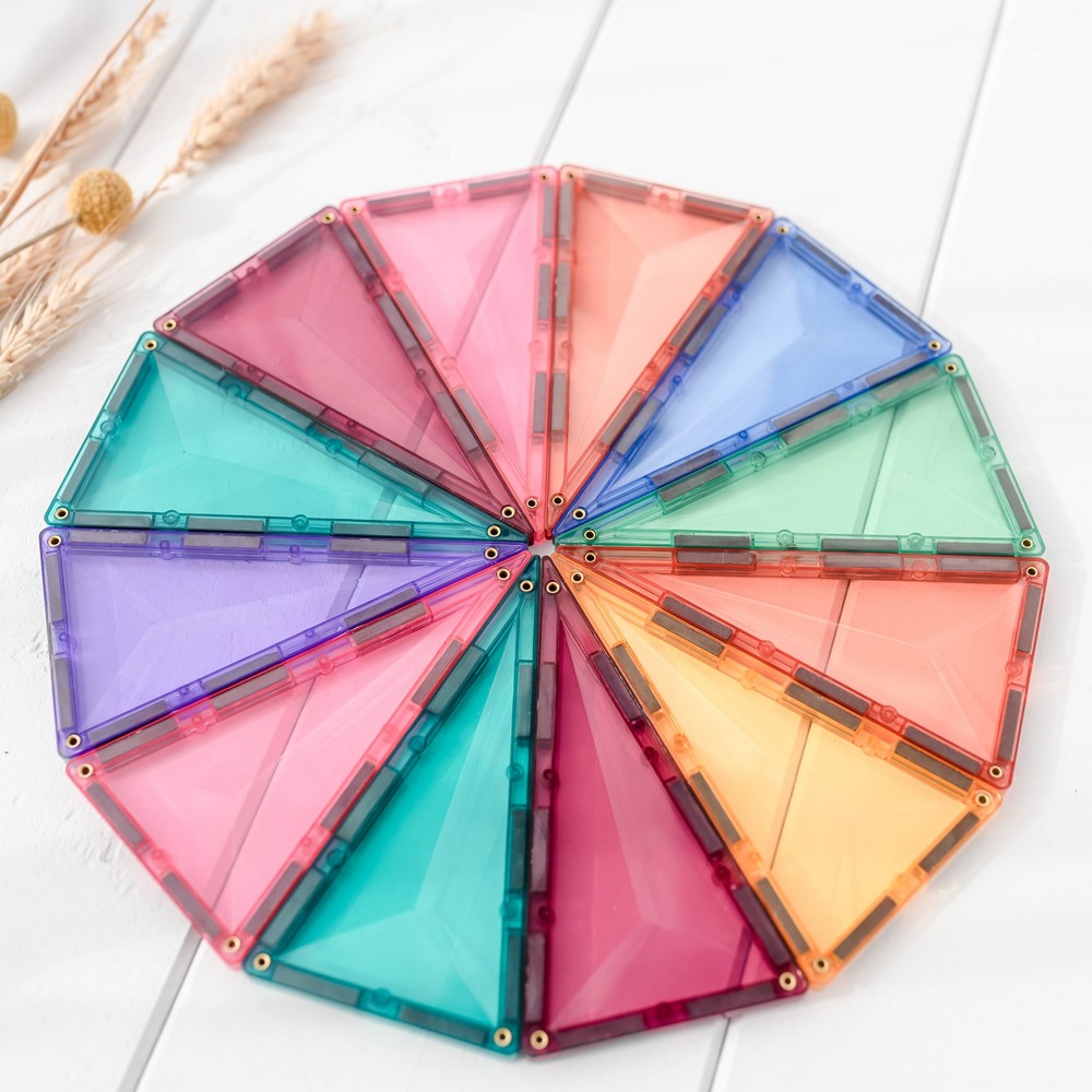 Connetix Magnetic Tiles, Pastel Geometry Pack 40 darabos