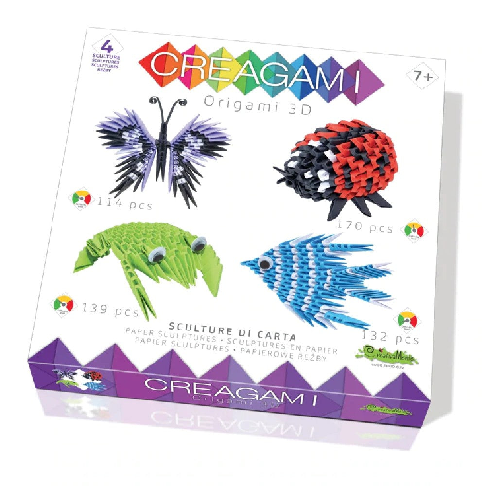 Creagami - 3D origami készlet, Alap készlet 4 modellel