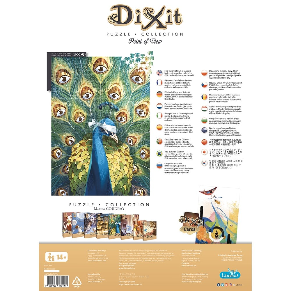 Dixit puzzle 1000 darabos, Pávaszemek (Point of View 10)