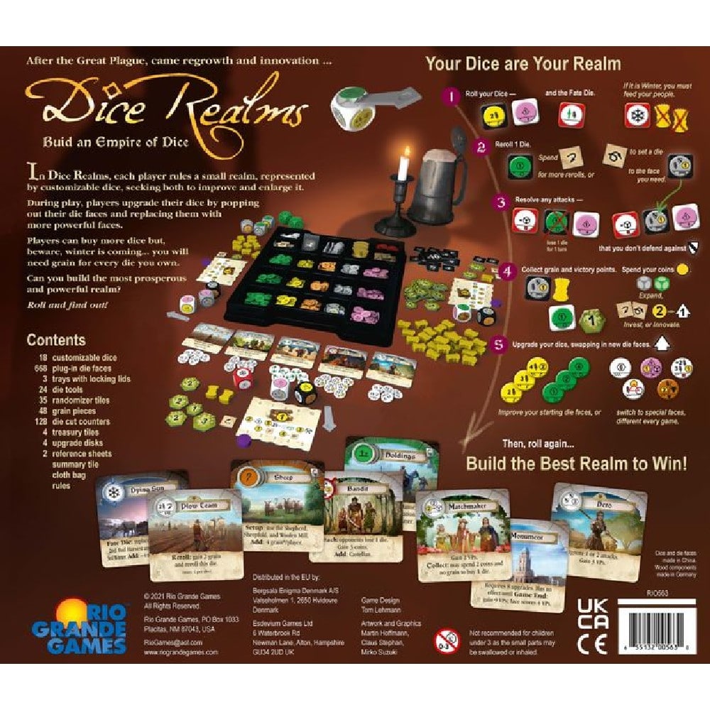 Dice Realms angol nyelvű társasjáték