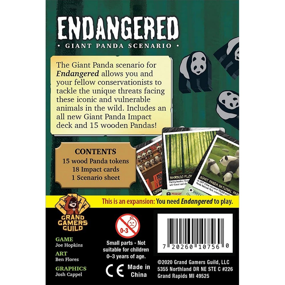 Endangered: Giant Panda Scenario angol nyelvű kiegészítő