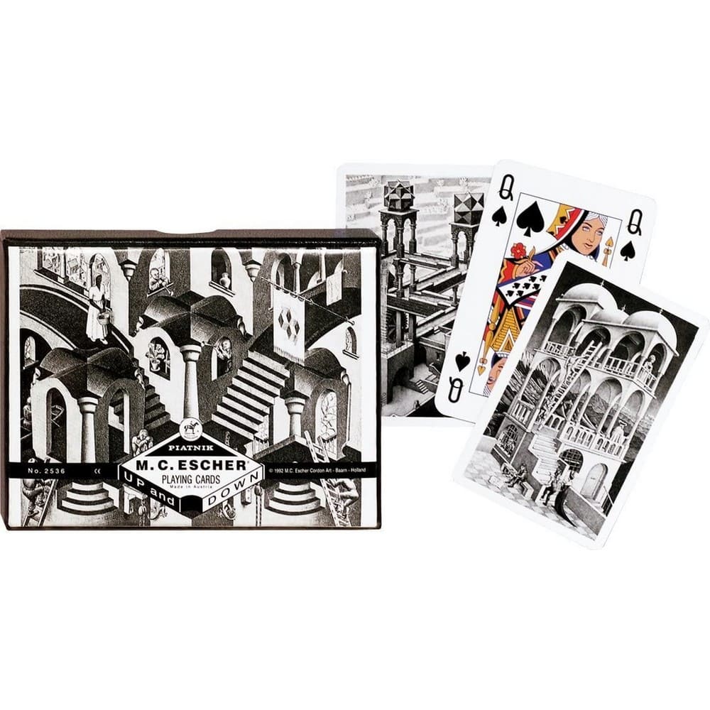 Francia kártya 2x55-ös készlet - Escher Up and Down