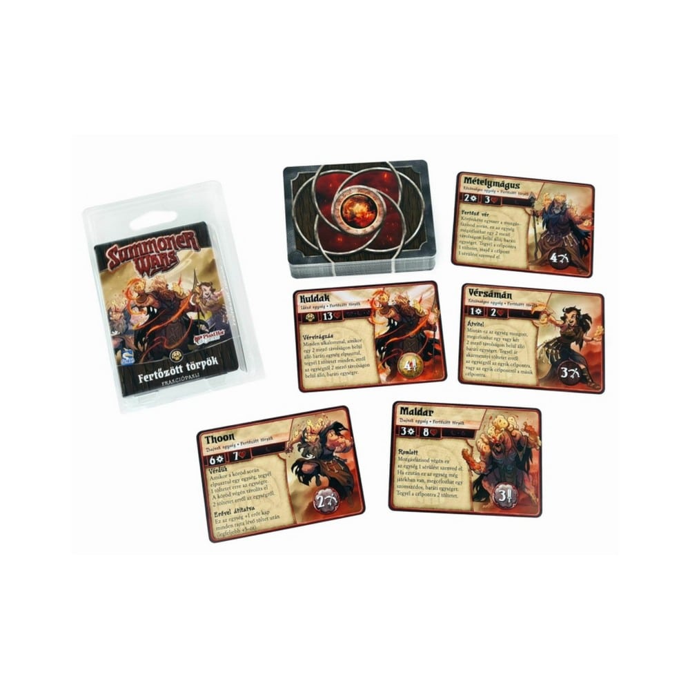 Summoner Wars - Fertőzött törpök frakciópakli magyar nyelvű társasjáték