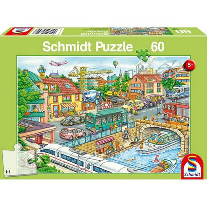 Puzzle Schmidt: Járművek és közlekedés, 60 darabos