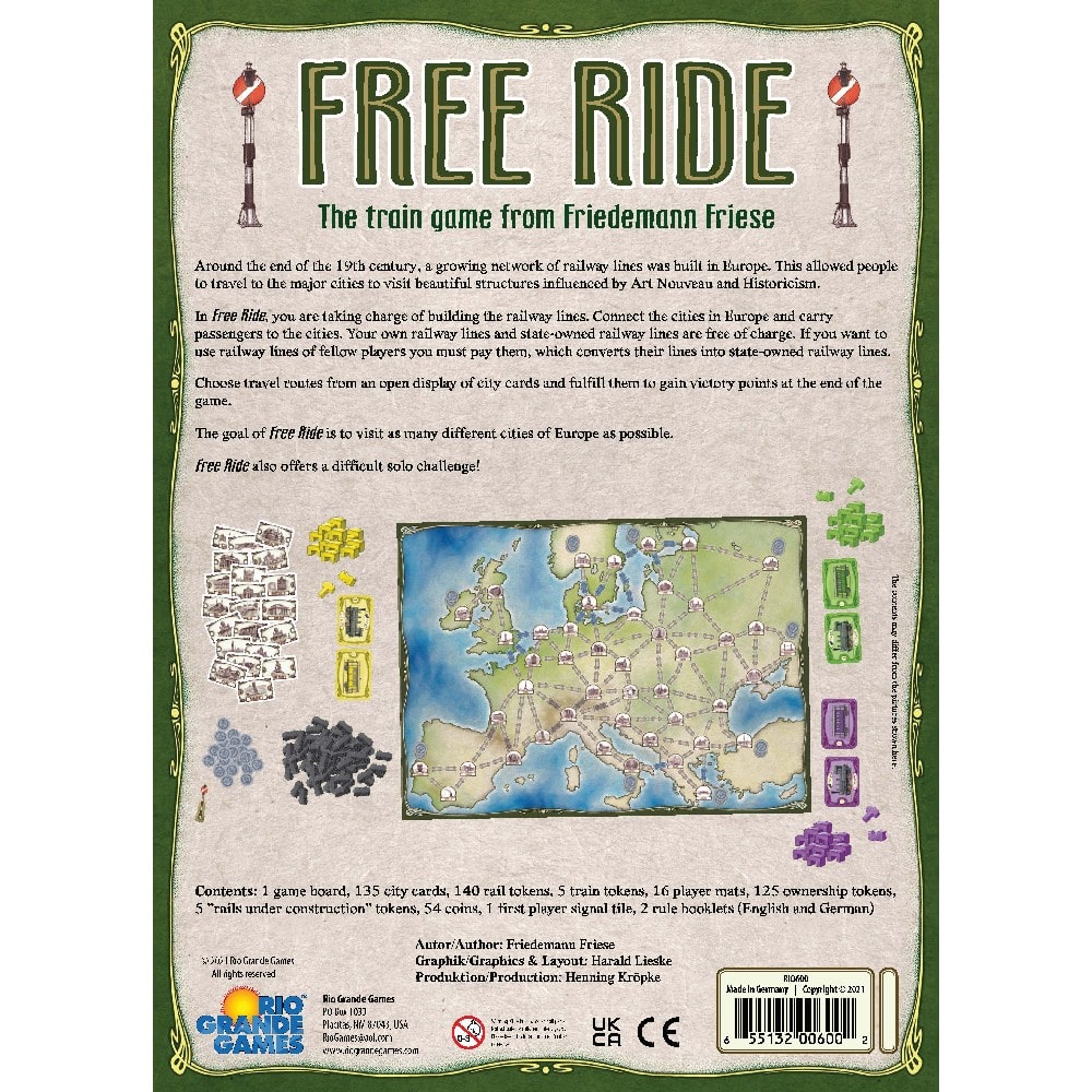 Free Ride angol nyelvű társasjáték