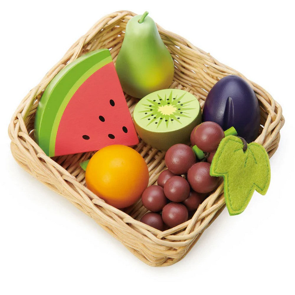 Tender Leaf Toys - Fa Gyümölcs kosár - 6 darabos - TL8291