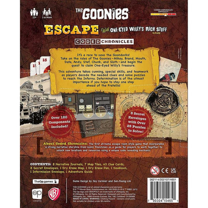 The Goonies: Escape With One-Eyed Willy's Rich Stuff – A Coded Chronicles Game angol nyelvű társasjáték