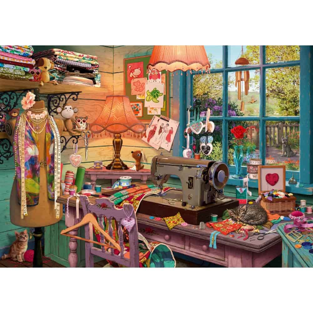 1000 darabos Puzzle, In the Sewing Room