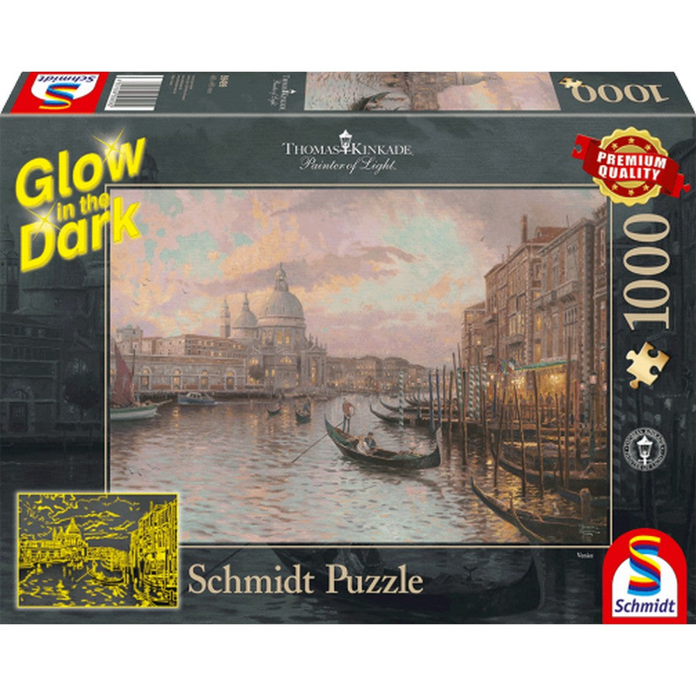 1000 darabos Puzzle, In the Streets of Venice, Glow in the Dark