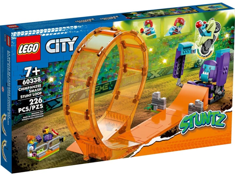 LEGO City Csimpánzos zúzós kaszkadőr hurok 60338 226 darabos