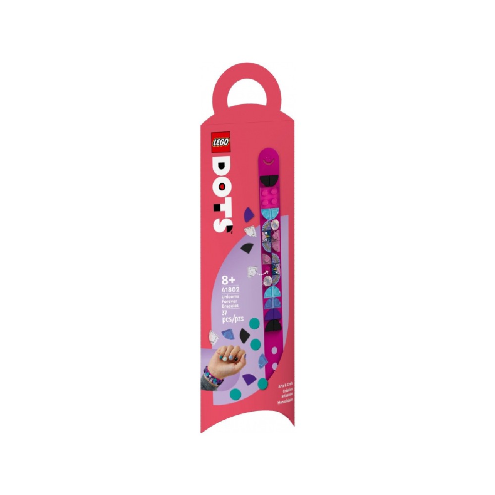 LEGO DOTS Egyszarvús karkötő 41802 37 darabos
