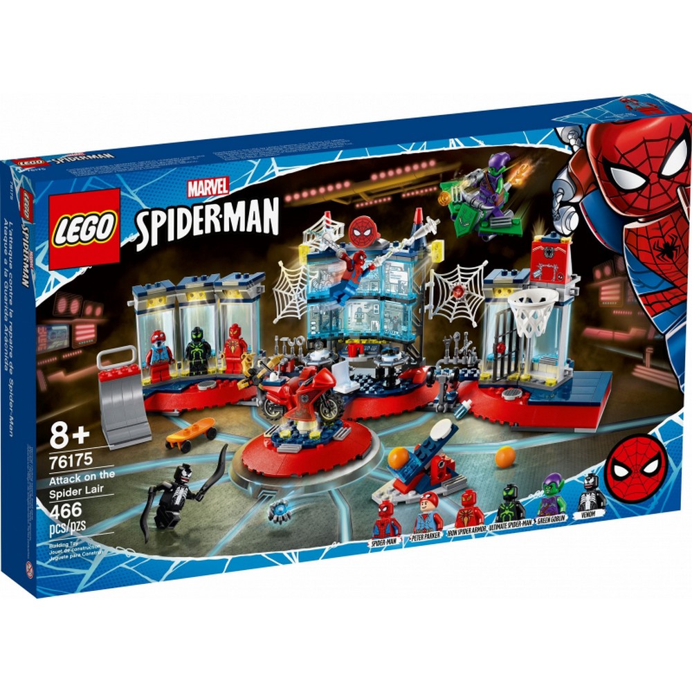 LEGO Marvel Super Heroes Támadás a pókbarlang ellen 76175 466 darabos