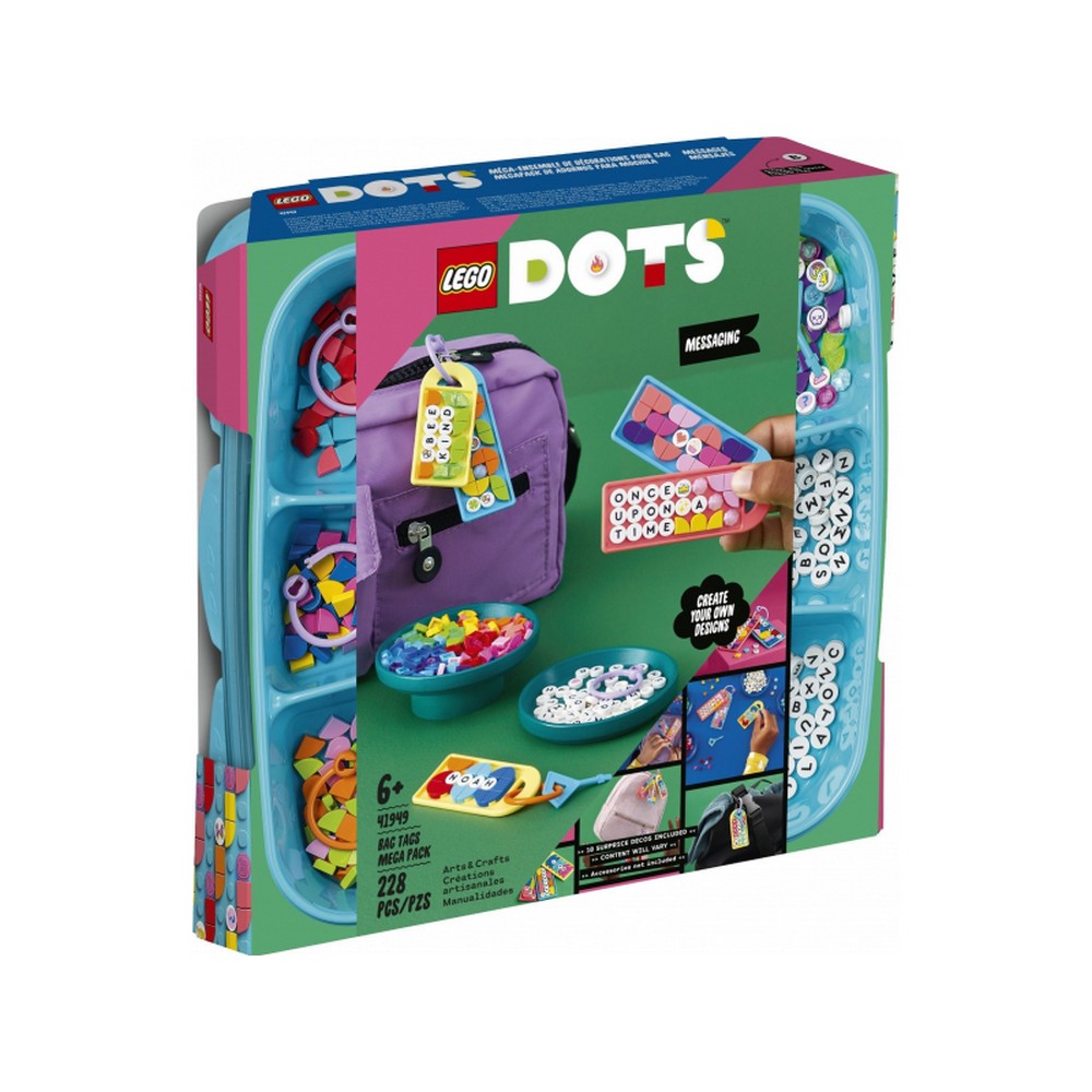 LEGO DOTS Táskadísz óriáscsomag - Üzenetküldés 41949 228 darabos