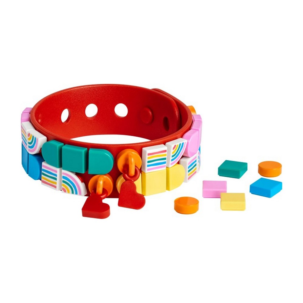 LEGO DOTS Szivárvány karkötő kiegészítőkkel 41953 37 darabos