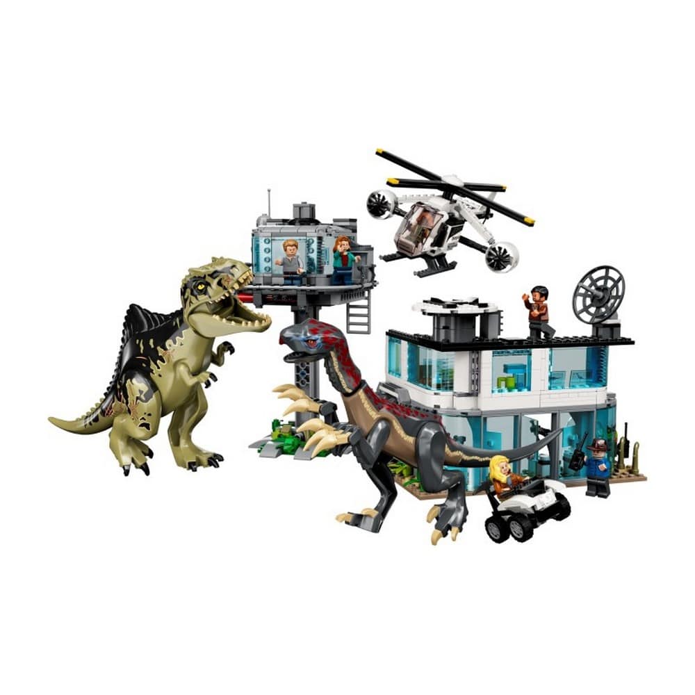 LEGO Jurassic World Giganotosaurus és Therizinosaurus támadás 76949