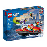 LEGO City Barca de salvare a pompierilor 60373, 144 piese