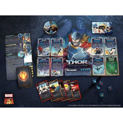 Marvel Dice Throne: Skarlát Boszorkány v. Thor v. Loki v. Pókember angol nyelvű társasjáték