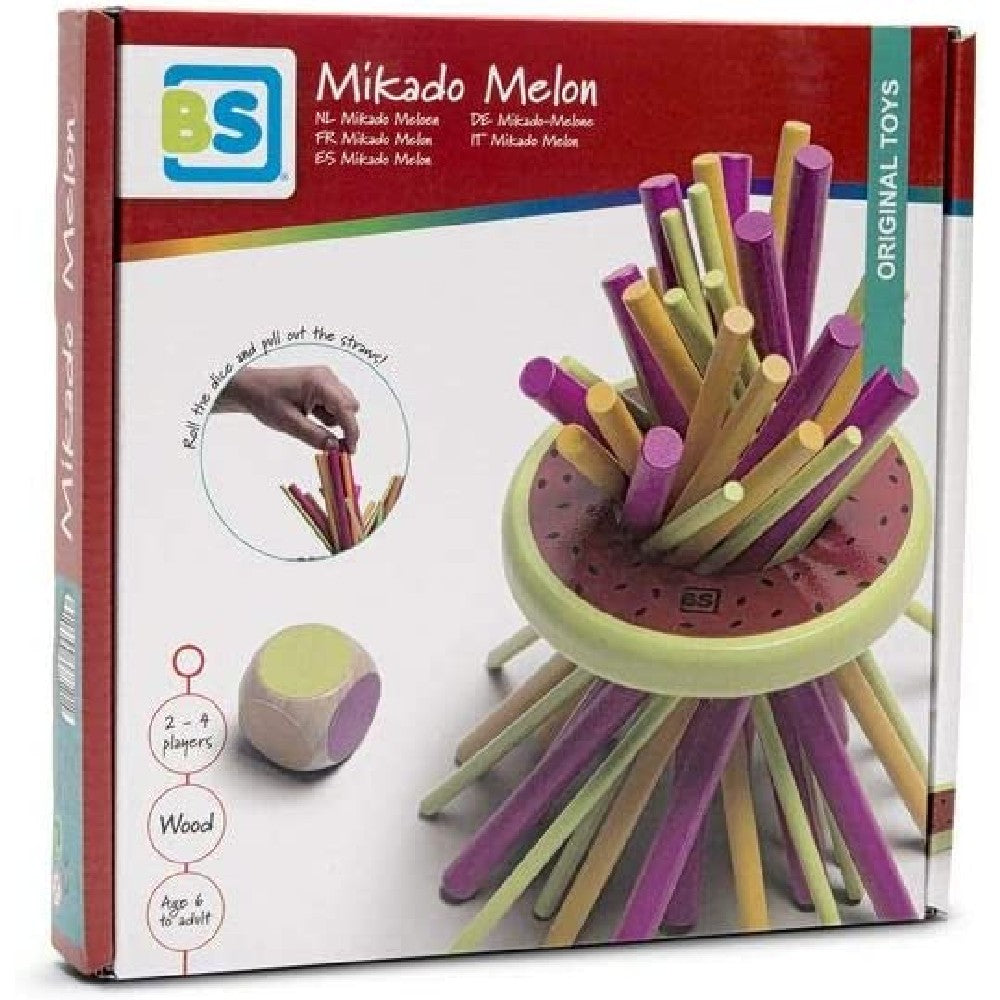 Mikado Melon koordinációs és precíziós játék, BS Toys GA351 angol nyelvű társasjáték