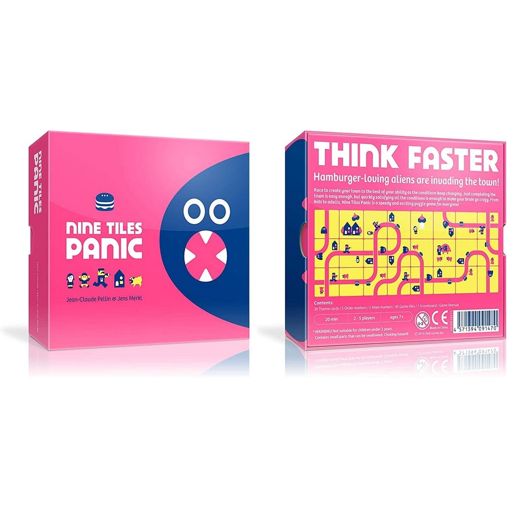 Nine Tiles Panic angol nyelvű társasjáték