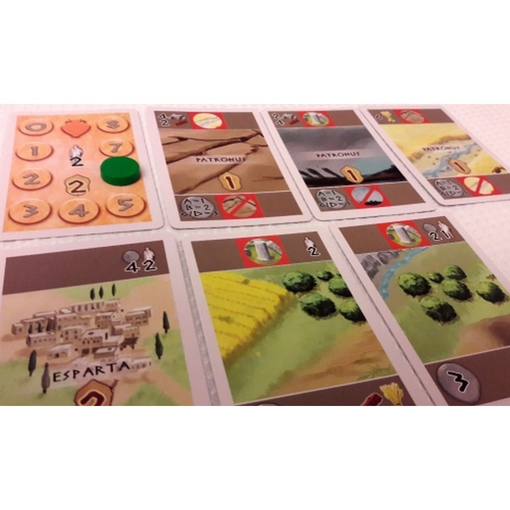 Peloponnes Card Game angol nyelvű társasjáték