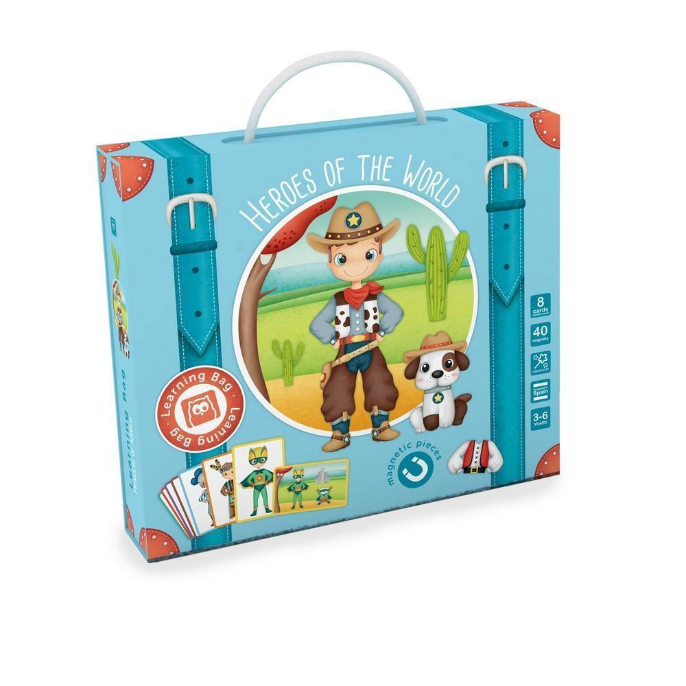 Oktató mágneses puzzle - Bőrönd a világ hőseivel-Eureka KIDS-1-Játszma.ro - A maradandó élmények boltja