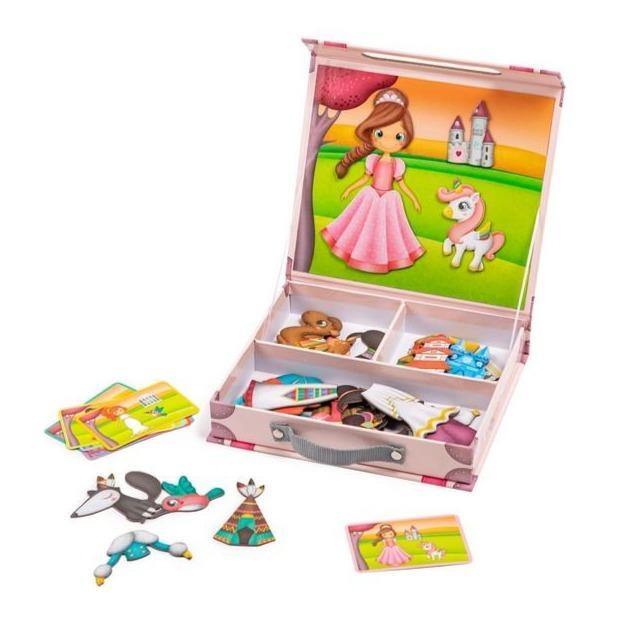 Oktató mágneses puzzle - Bőrönd a világ hercegnőivel-Eureka KIDS-2-Játszma.ro - A maradandó élmények boltja