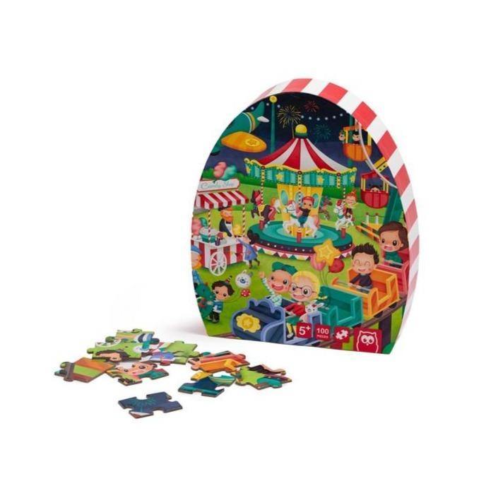 Oktató puzzle - 100 darabos - A vidámpark-Eureka KIDS-2-Játszma.ro - A maradandó élmények boltja