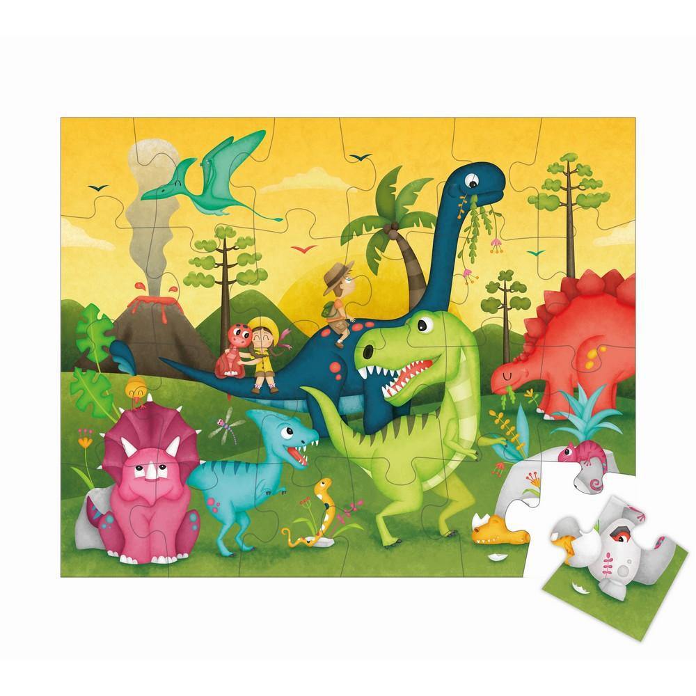Oktató puzzle - 24 darabos - Dinoszaurusz-Eureka KIDS-2-Játszma.ro - A maradandó élmények boltja