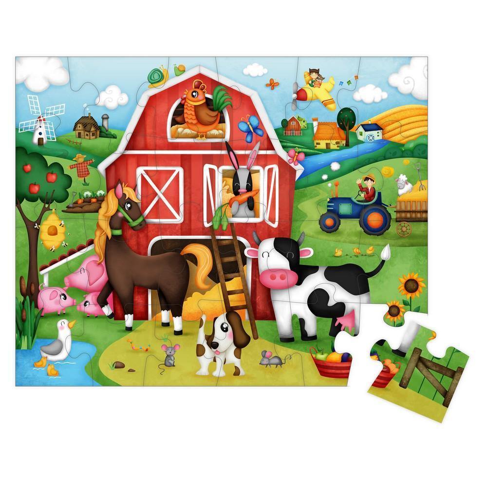 Oktató puzzle - 24 darabos - Farm-Eureka KIDS-3-Játszma.ro - A maradandó élmények boltja