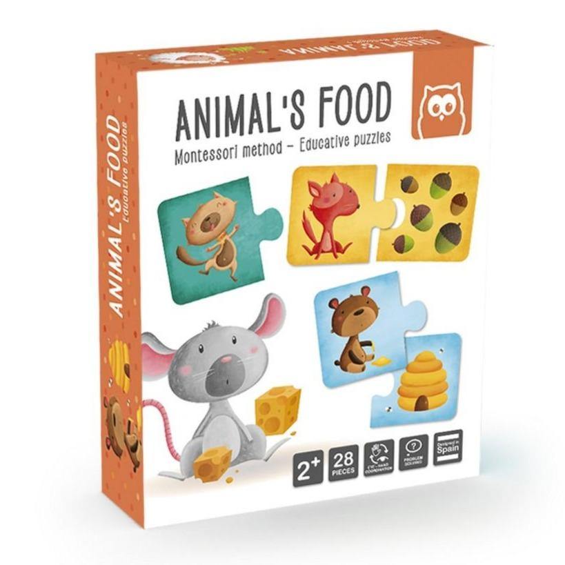 Oktató puzzle Montessori - Állatok és élelmük-Eureka KIDS-1-Játszma.ro - A maradandó élmények boltja