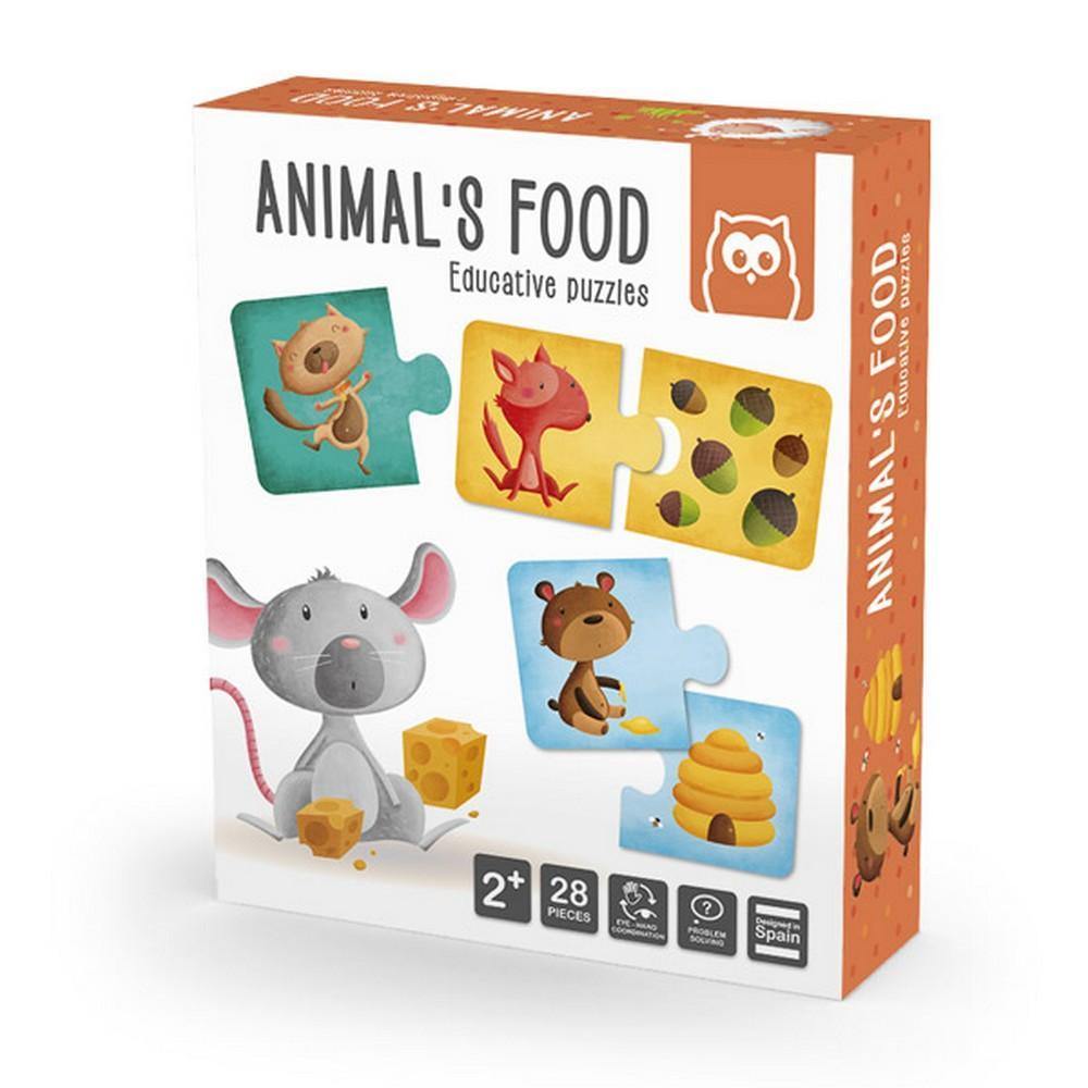 Oktató puzzle Montessori - Állatok és élelmük-Eureka KIDS-2-Játszma.ro - A maradandó élmények boltja