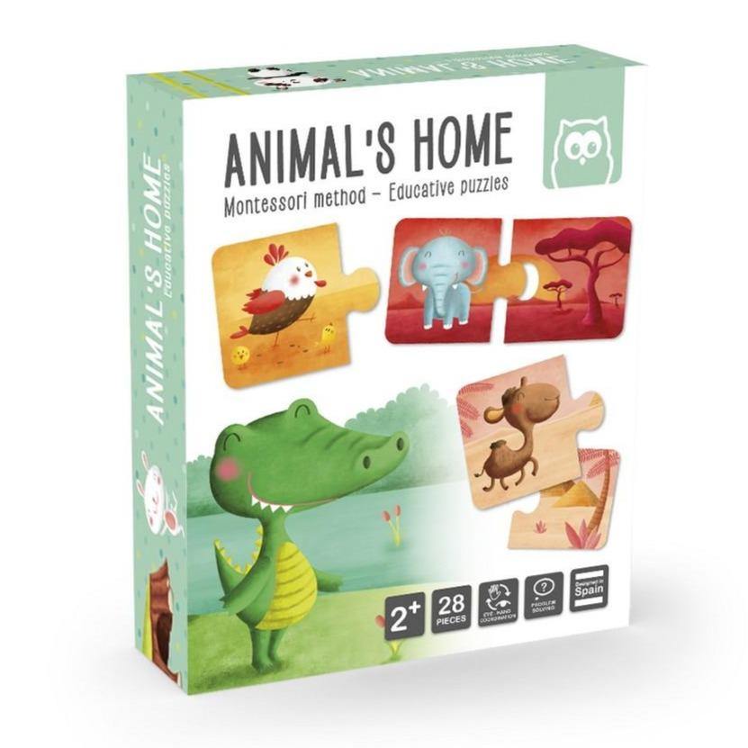 Oktató puzzle Montessori - Állatok és élőhelyük-Eureka KIDS-1-Játszma.ro - A maradandó élmények boltja