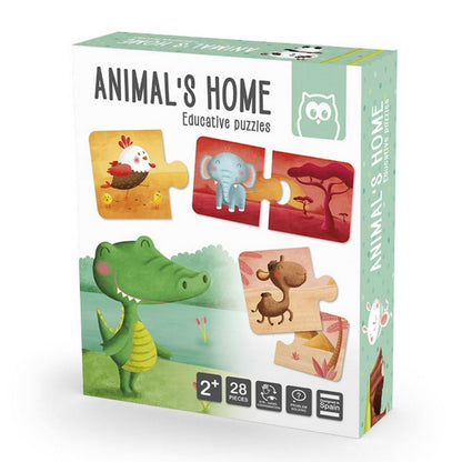 Oktató puzzle Montessori - Állatok és élőhelyük-Eureka KIDS-2-Játszma.ro - A maradandó élmények boltja