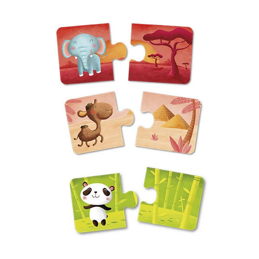 Oktató puzzle Montessori - Állatok és élőhelyük-Eureka KIDS-3-Játszma.ro - A maradandó élmények boltja