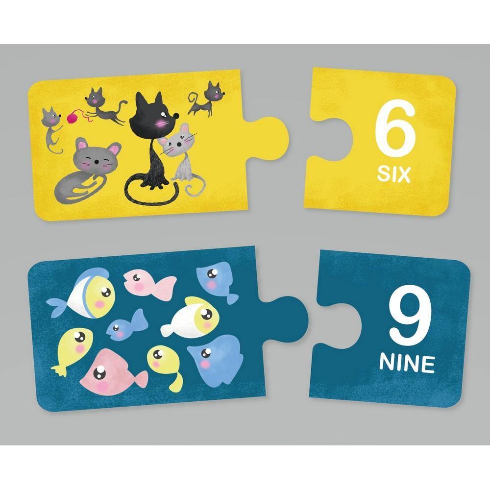 Oktató puzzle Montessori - Tanuljunk meg számolni-Eureka KIDS-2-Játszma.ro - A maradandó élmények boltja