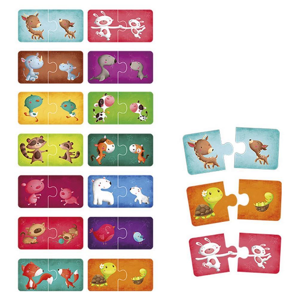 Oktató puzzle Montessori - Anyaállat és kicsinye-Eureka KIDS-2-Játszma.ro - A maradandó élmények boltja