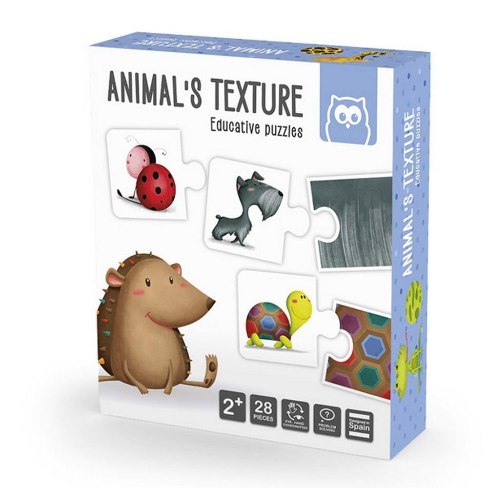 Oktató puzzle Montessori - Az állatok textúrája-Eureka KIDS-1-Játszma.ro - A maradandó élmények boltja