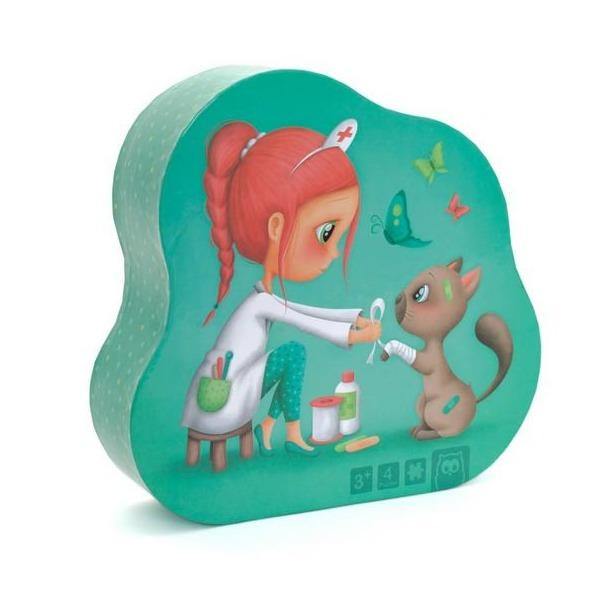 4 az 1-ben puzzle - Az állatorvos-Eureka KIDS-1-Játszma.ro - A maradandó élmények boltja