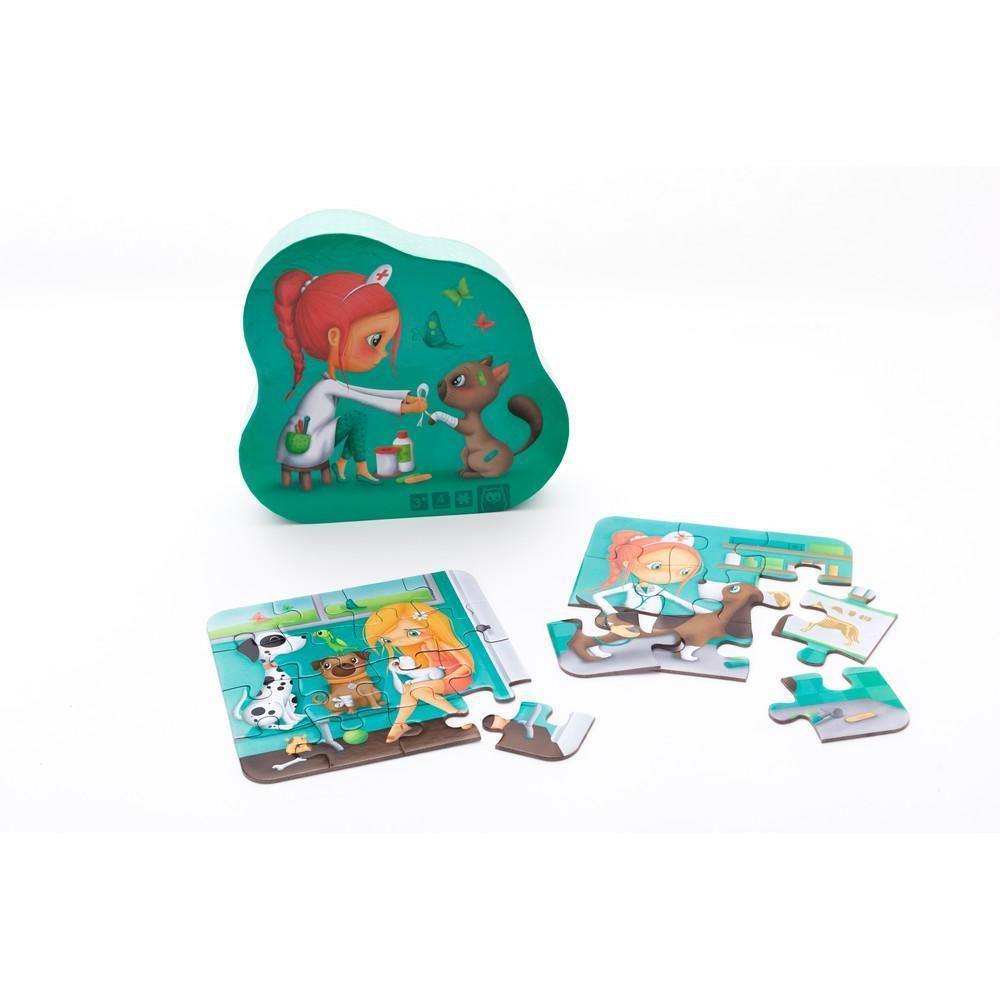 4 az 1-ben puzzle - Az állatorvos-Eureka KIDS-2-Játszma.ro - A maradandó élmények boltja